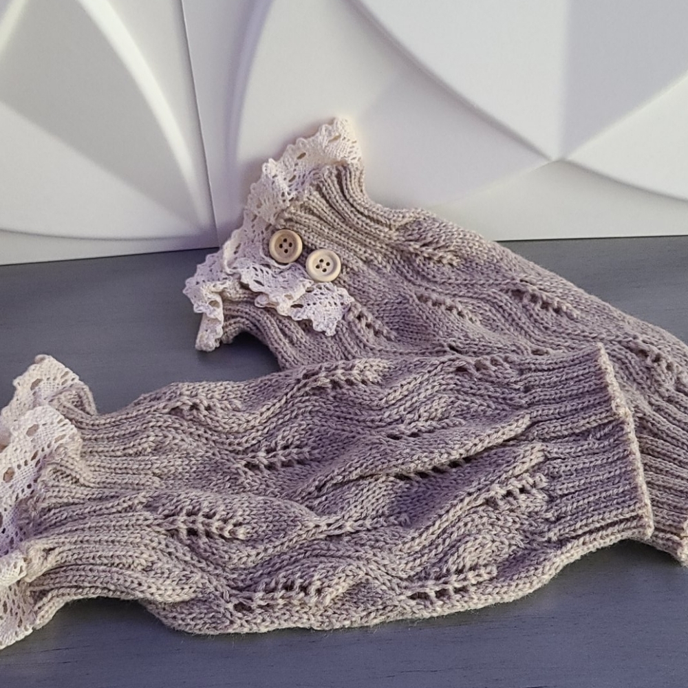 New beige brown lace boot covers leg warmers